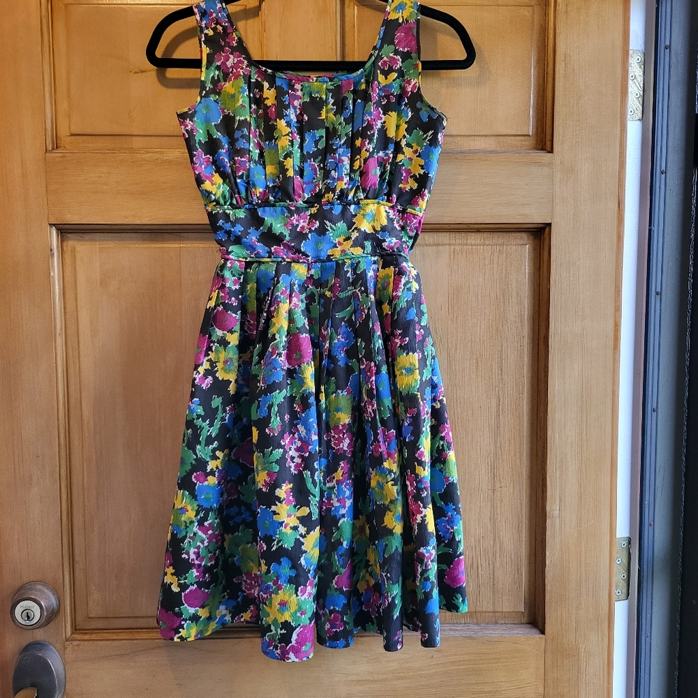 Vintage 70's Floral Dress Size Small
